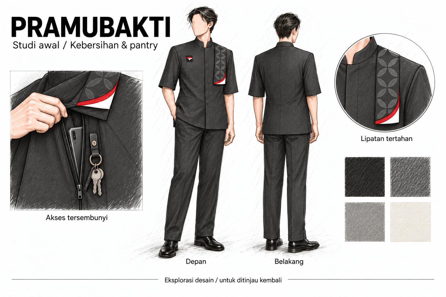 Studi awal desain Pramubakti